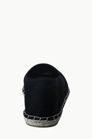 Mens Black Mesh Basque Espadrilles